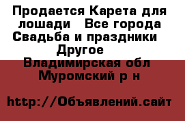 Продается Карета для лошади - Все города Свадьба и праздники » Другое   . Владимирская обл.,Муромский р-н